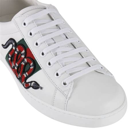 scarpe serpente d'oro gucci uomo|gucci sneaker bianco.